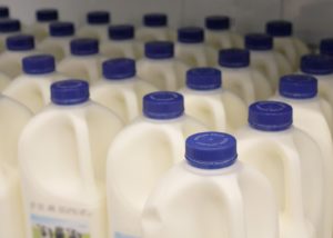 PLA plant-based milk bottles,